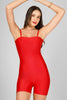 Red Sculpt Backless Jumper