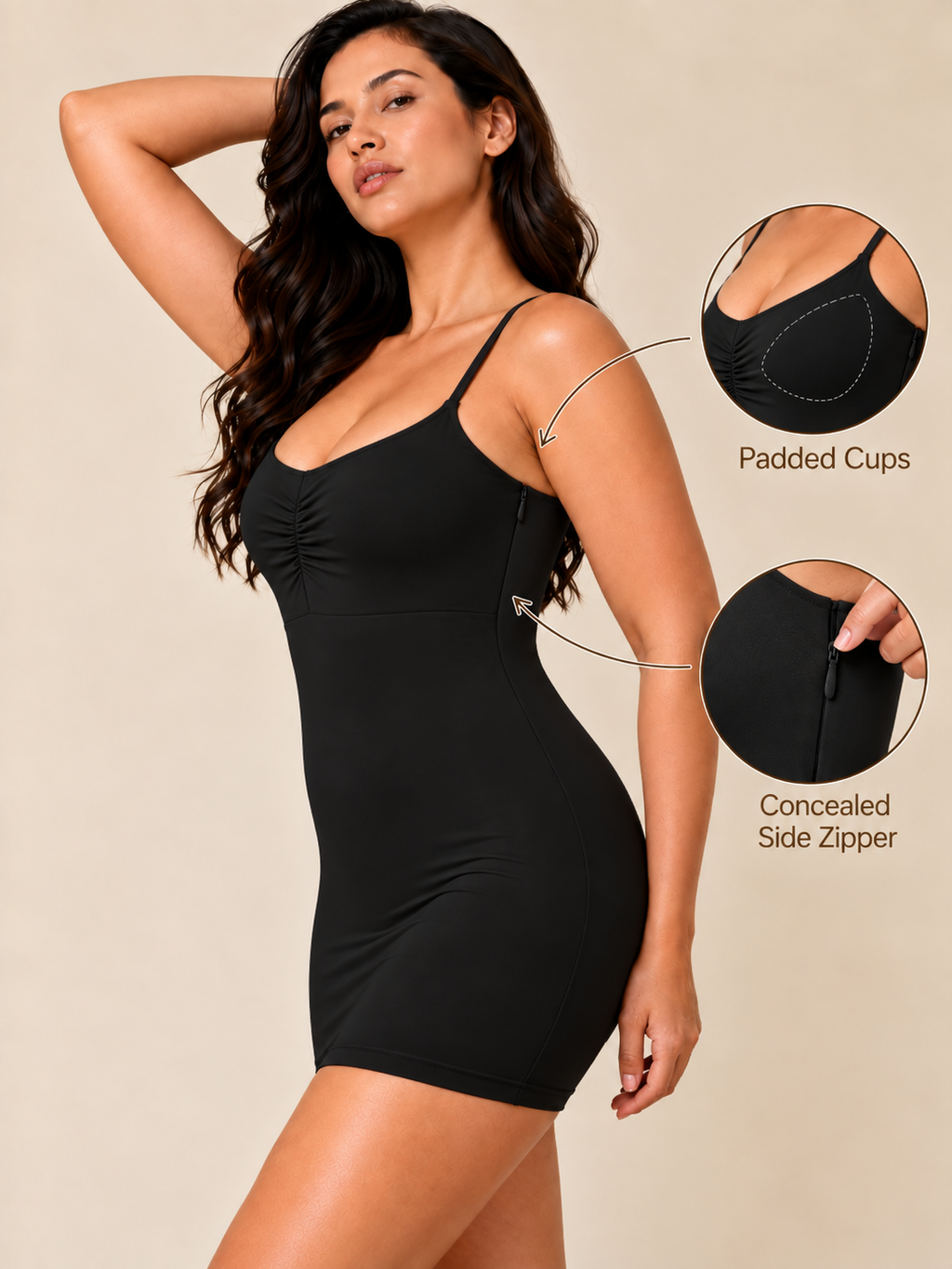 Strap Shaping dress